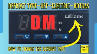 DM How to change defrost type OffElectricHotgas Williams LAE 3 button fridge freezer controller [upl. by Odilo403]