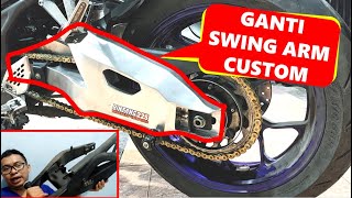 MT25 Ganti Swing Arm Custom Model R1M [upl. by Gwenore199]