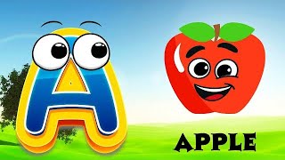 ABC Phonic Song  Toddler Learning Video Songs A for Apple Nursery Rhymes Alphabet Song for Kids [upl. by Vere]