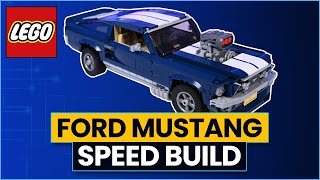 Lego Creator Ford Mustang 10265  Lego Speed Build  Lego Lady 2024 [upl. by Nawj]