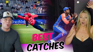 The Best Catches of T20 World Cup REACTION [upl. by Tisha]