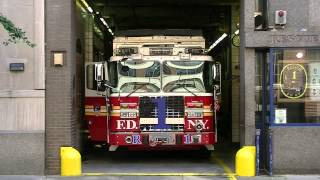 FDNY  Rescue 1  Responding To 1075 Box 0617 [upl. by Henn54]