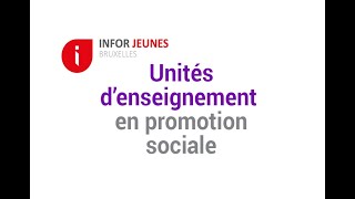 Lenseignement de promotion sociale [upl. by Inilahs]