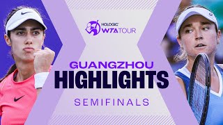 Siniakova vs Danilovic plus Dolehide saving FOUR match points in Guangzhou semifinals  WTA Match [upl. by Oriole652]