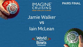 World Indoor Bowls Championship 2024 Jamie Walker vs Iain McLean  Day 11 Match 3 [upl. by Malha719]