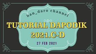 TUTORIAL DAPODIK 2021 [upl. by Eirolam]