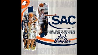 CarsonNewman Basketball Jack Browder SAC Presidents Award Winner 61224 [upl. by Cody]