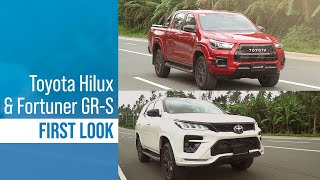 2022 Toyota Hilux GRS and Fortuner GRS First Look [upl. by Airamana]