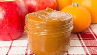 Crock Pot Vanilla Bean Pumpkin Apple Butter Recipe [upl. by Arakaj623]