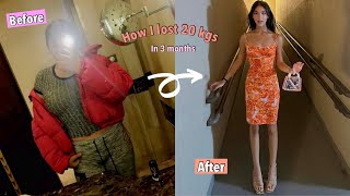 HOW I LOST 20 KGS IN 3 MONTHS [upl. by Rilda]