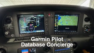 Garmin Pilot Database Concierge Update Procedure [upl. by Enoryt]