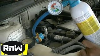 How to Add Freon to a Car and Manually Engage AC Compressor Clutch [upl. by Richlad949]