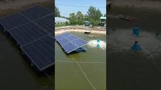 Jntech Solar Aerator for Fish Pond Oxygenation by Jntech Solar Pumping Inverter👍 [upl. by Aleahs]