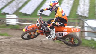 Jeffrey Herlings Wide Open at the Practice Track  RAW Motocross Video [upl. by Oeniri811]