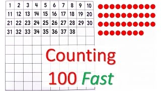 Counting to 100 fast  number board  Sanger Academy [upl. by Alleunamme890]