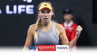 Caroline Wozniacki Former world No 1 announces tennis return three years after retirement [upl. by Ycinuq]