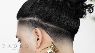 TAPER FADE FOR MAN BUN TUTORIAL [upl. by Dnomayd327]