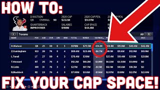 The Basics Of Cutting Salary Cap Space In Madden [upl. by Ondrea]