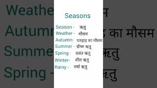 Name of seasons [upl. by Ikkin]