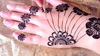 New stylish back hand mehndi design  Mehndi Design 2025 New Style Simple Backhand [upl. by Jobey676]