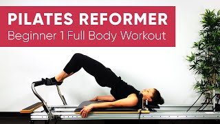 Pilates Workout  Reformer  Full Body 45 min  Beginner 1 [upl. by Acinomad]