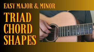 Major amp Minor Triads for guitar  Easy to learn chord examples in G [upl. by Livingstone457]