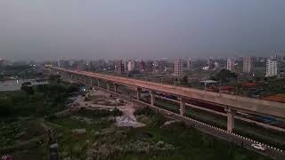 Drone View Dhaka Bangladesh  Natural Drone Shots  Cool Music [upl. by Ahdar]