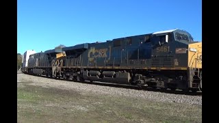 CSX L 702 23 ContainersManifest by Raleigh St 112324 Seaboard System Sticker Unit leads 284 axles [upl. by Yesnek]