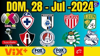 LIGA FEMENIL MX  DOMINGO 28 JULIO 2024 [upl. by Ehav153]