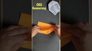 EASY Paper Airplane  How To Make A Boomerang Paper Plane That Flies Back  boomerang [upl. by Lacefield314]