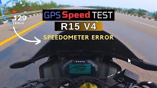 GPS SPEED TEST R15 V4  GPS error or not [upl. by Ylime]