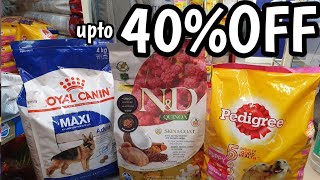 40 off on pet food and accessories  Pedigree royal canal NampD Dog food sale  Canine care [upl. by Tayyebeb811]