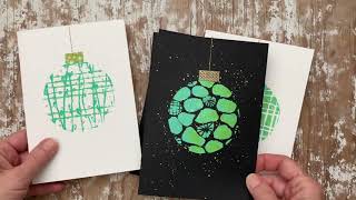 Holiday Stencil Cards [upl. by Melton655]