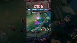 ZILONG VS ALPHA n GLO shorts mlbb zilong bismillah [upl. by Eenobe]