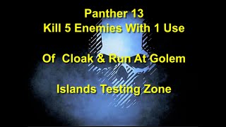 Ghost Recon Breakpoint  Panther 13  5 Kills With 1 Use Of Cloak amp Run  Golem Islands Testing Zone [upl. by Meek]