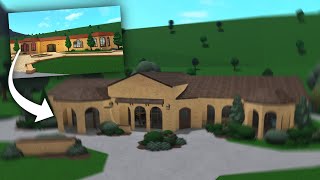 Renovating the Bloxburg Starter Mansion Into a Realistic House [upl. by Pimbley]