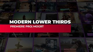 Modern Lower ThirdsPremier Pro [upl. by Wyatt]