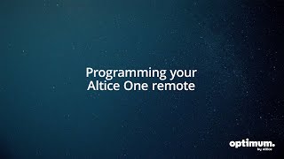 Altice One Programming Your Altice One Remote [upl. by Aidyl]