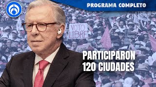 Marcha por la Democracia pinta el Zócalo de rosa  PROGRAMA COMPLETO  190224 [upl. by Lenhart]