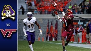 Virginia Tech vs East Carolina Football Highlights 2016 [upl. by Idyh]