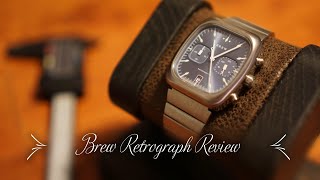 Brew Retrograph Review  Great versatile watch and a tasteful homage to Glashutte Seventies Chrono [upl. by Lyn]