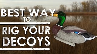 How To Rig Duck Decoys THE BEST WAY Texas Rig  The Sticks Outfitter [upl. by Luca]