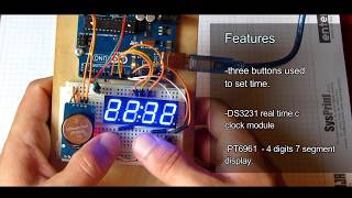 Simple arduino clock DIY [upl. by Norat]