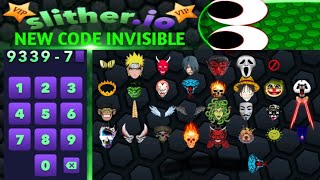 10 NEW SECRET CODES INVISIBLE  SLITHERIO VIP 21 RELEASE  CODE UPDATE [upl. by Matless]