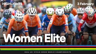 Women Elite Highlights  2024 UCI Cyclocross World Championships [upl. by Leta166]