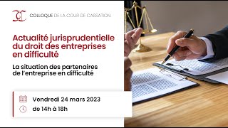 Actualité jurisprudentielle du droit des entreprises en difficulté [upl. by Marielle]