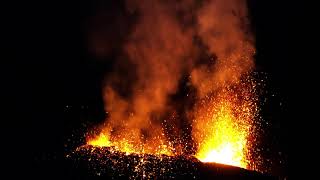 Volcanic eruption  Piton de la Fournaise 2017 Reunion island [upl. by Ailhad]