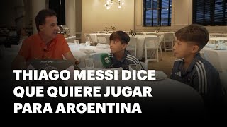 Thiago Messi dio su primer entrevista como futbolista  DNews [upl. by Wilhelmina]