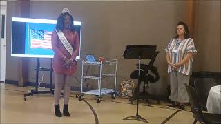 Danette MahabeerTurner Mrs Kentucky Petite USA 2025 Singing National Anthem  Suicide Prevention [upl. by Grizelda702]