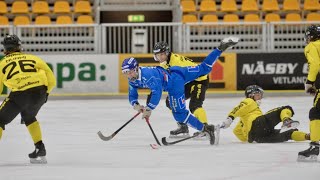 280221Åttondelsfinal2av2«Vetlanda BK»–«IFK Motala»❉Svenska Bandy Elitserien 202021❉ [upl. by Ellehciram]